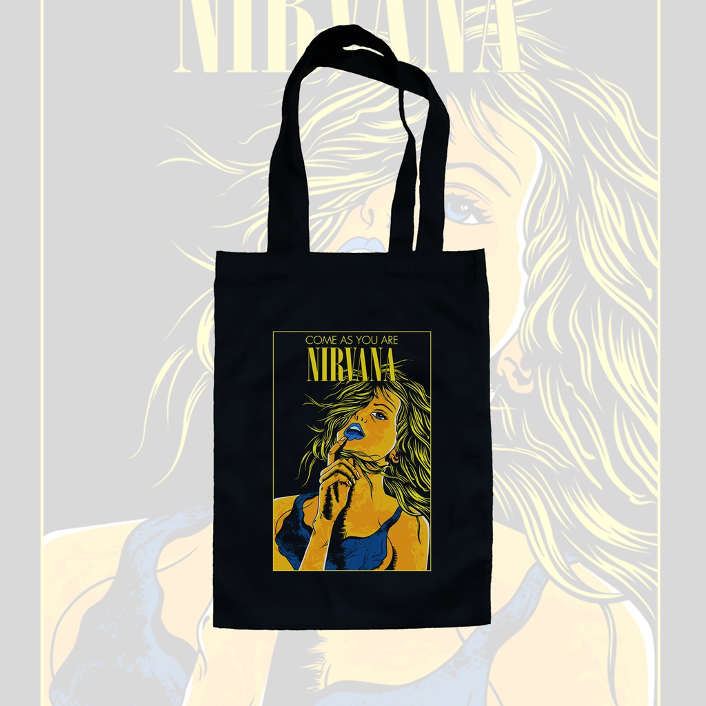 TOTE BAG HITAM - NIRVANA .02