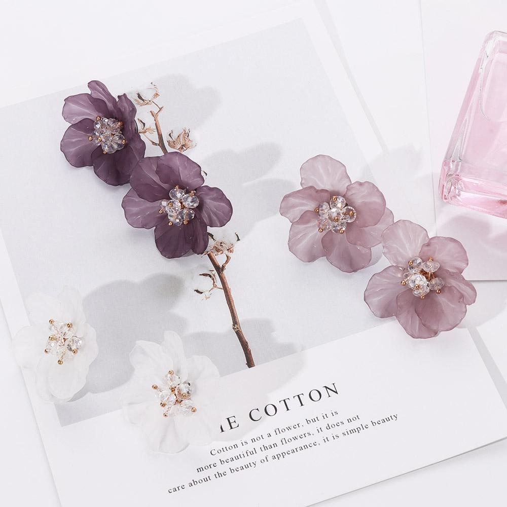 Suyo Petals Earrings Charm Akrilik Fashion Elegan