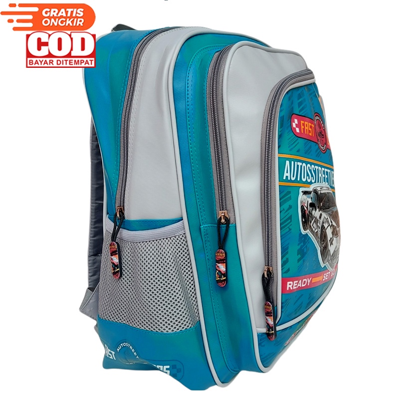 Alto Racing Tas Sekolah Anak Laki-laki Import Tas Ransel Alto Import Free Rain Cover