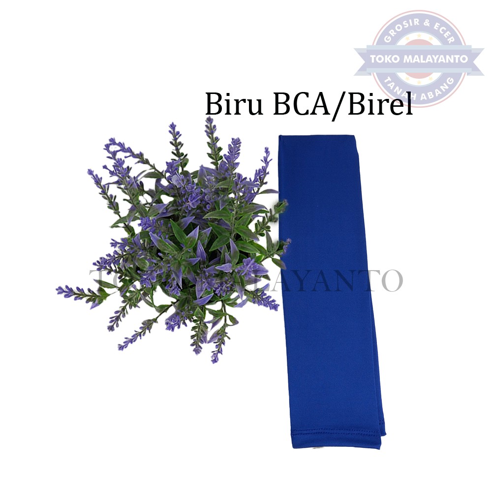 MANSET TANGAN DAN MANSET TANGAN JEMPOL  Pria dan Wanita/Fingerless/Handshock Jempol Polos Bahan KAOS-BCA/Biru Benhur