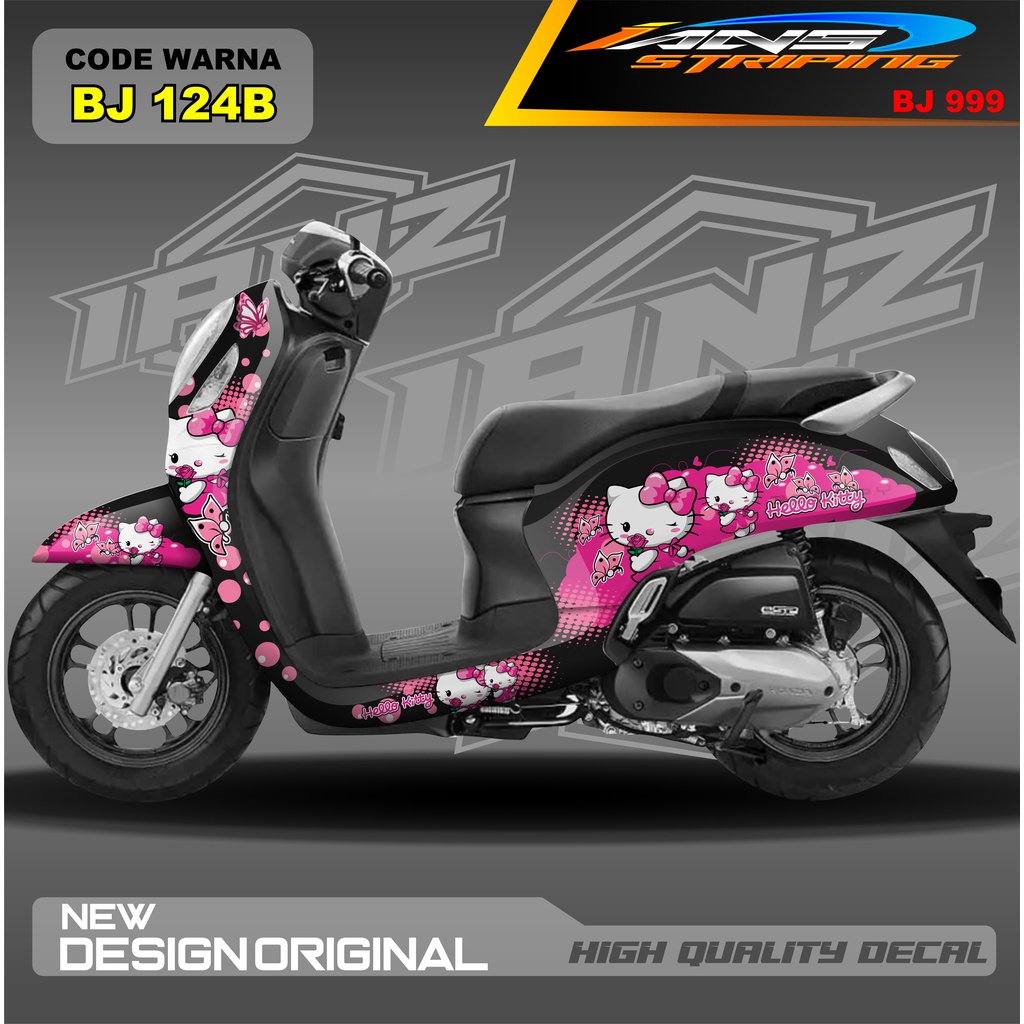 STIKER VARIASI HONDA SCOOPY FULL BODY / STICKER VARIASI SCOOPY TERBARU  / STICKER SCOOPY