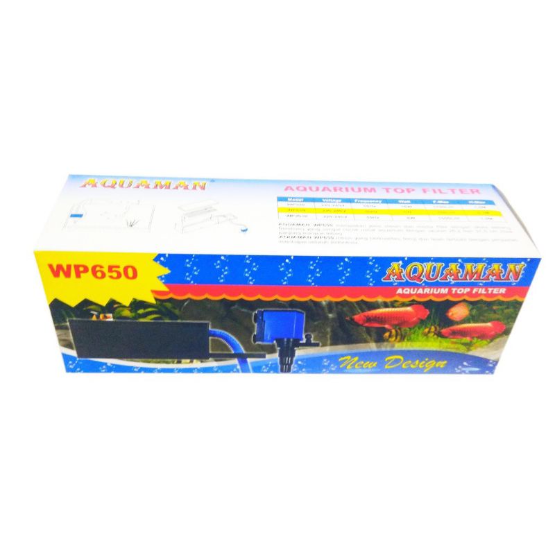 MESIN TOP FILTER BOX AQUARIUM AQUASCAPE AKUARIUM AQUAMAN WP 650