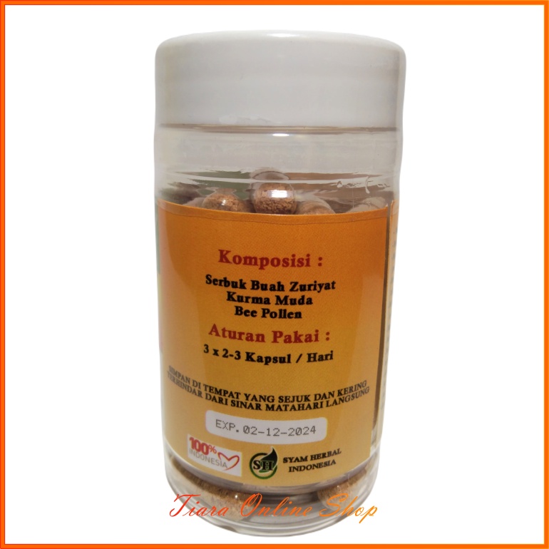 Kapsul Zuriat Super Plus Kurma Muda/ Dates Lollen Program Promil, Kesuburan Kandungan Buah Zuriyat