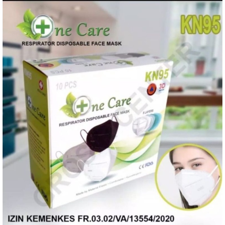 ONE CARE MASKER MEDIS KN95 KN 95 N95 5 PLY KUALITAS TERBAIK