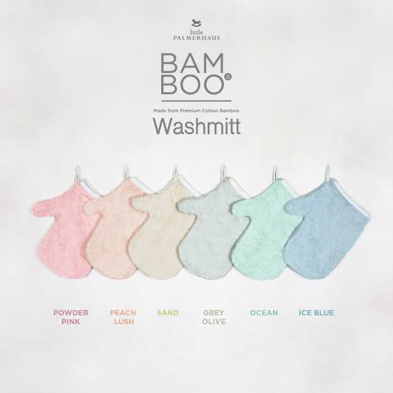 Litlle Palmerhaus (1pcs) waslab anak Washmitt Bam &amp; Boo BamBoo Wash mitt (WASHLAP BAYI ) &amp; wash cloth