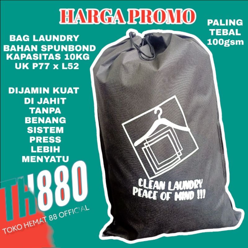 TAS LAUNDRY / BAG LAUNDRY / TAS LAUNDRY SPUNBOND KAPASITAS 10KG / BAG LAUNDRY SABLON