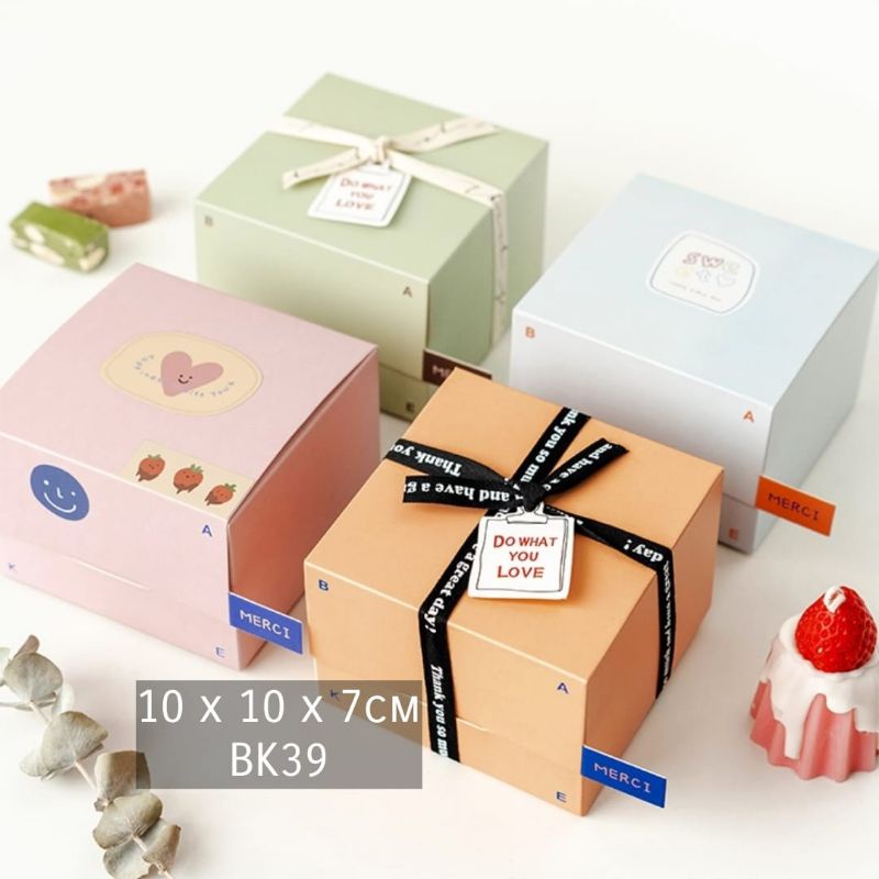 BOX COOKIES MINIMALIS KOTAK SMALL GIFT BOX HAMPERS IMUT 10x10x7 BK39