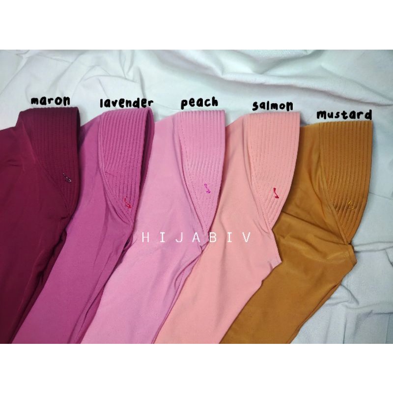 BERGO HAMIDAH OVAL ORI size L |  HIJAB INSTAN SPORT | KERUDUNG SEKOLAH | JILBAB OLAHRAGA