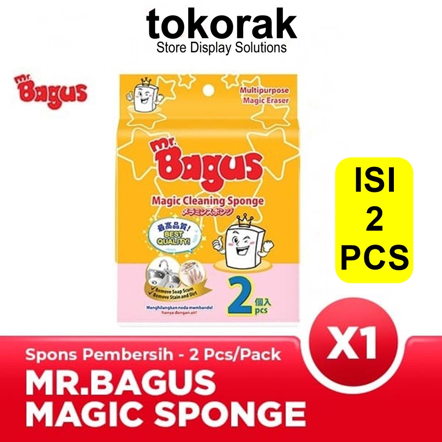 MR. BAGUS MAGIC SPONGE 2'S SPONS AJAIB ISI 2 PCS S SPON