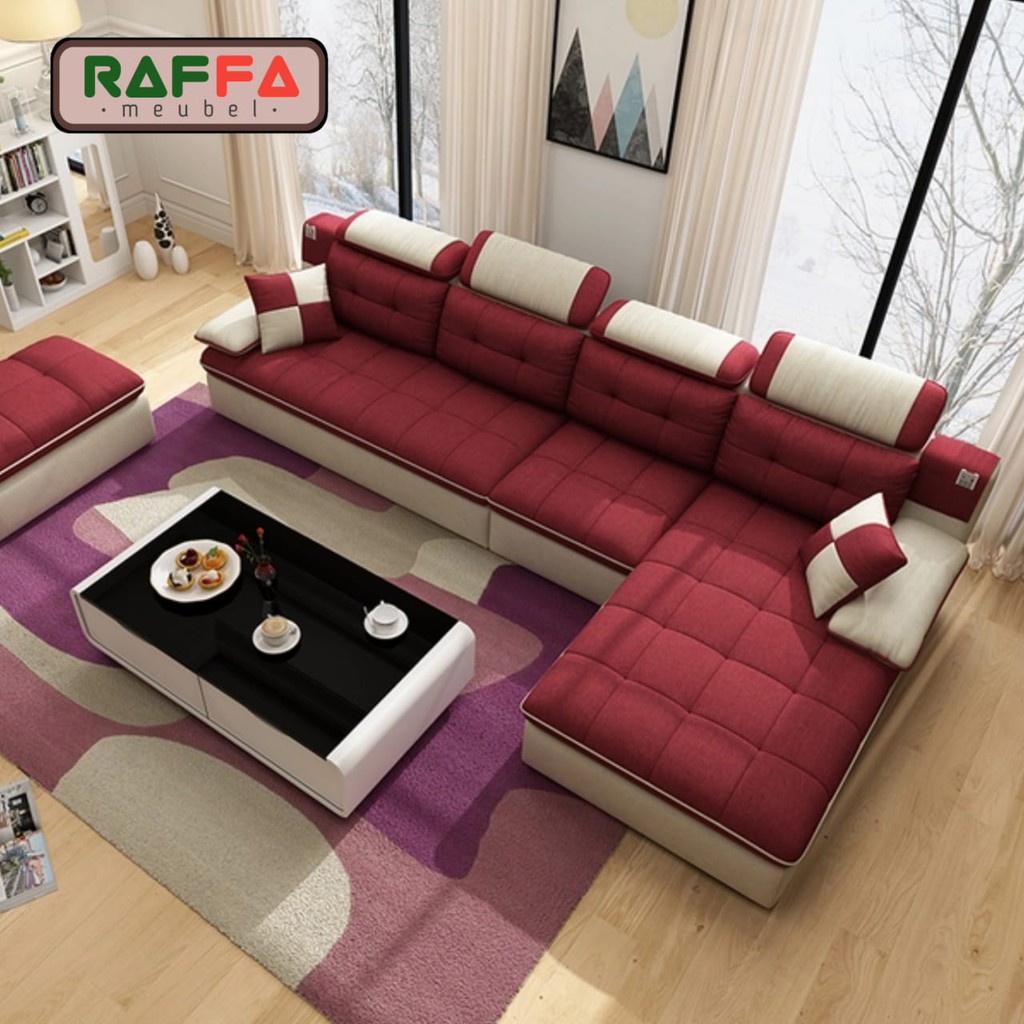 L11 RAFFA MEUBEL - Sofa Ruang Tamu - Sofa Minimalis Ruang Tamu - Sofa L - Sofa Tamu - Kursi Sofa