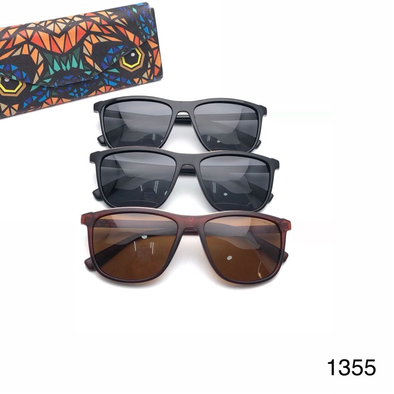 Kacamata Fashion Kaca Mata Sunglass Pria Emperi Arman 1355 (Paket Hemat)