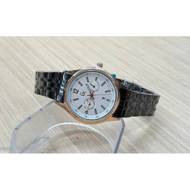 Jam Tangan Guess Collection/Gc Date Black Rosegold Kw Super Wanita