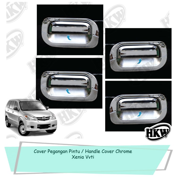 Cover Pegangan Pintu Handle Cover Chrome Mobil Xenia Vvti