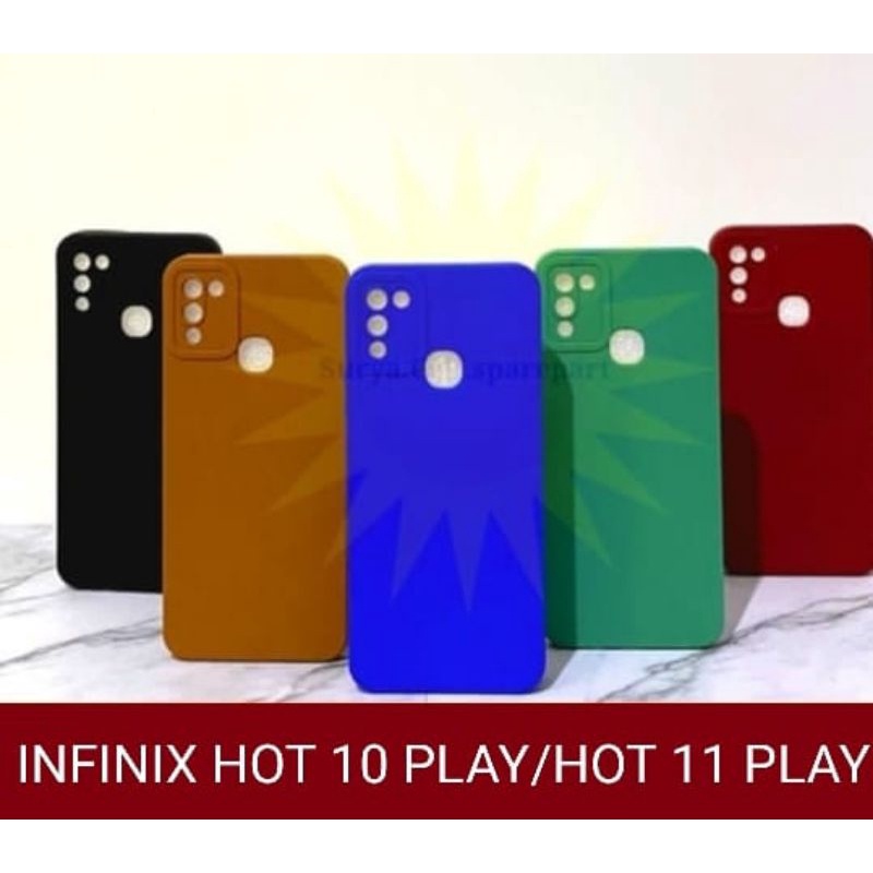 SLIKON/CASE SOFT TERBARU MACARON TIPE INFINIX HOT 10 PLAY/HOT 11 PLAY