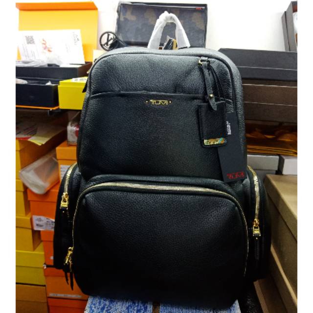 Tumi Kulit Calais Backpack Leather Mirror Quality