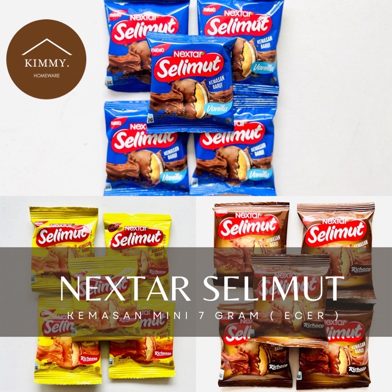 NEXTAR SELIMUT 7 GRAM MINI / SELIMUT VANILLA / SELIMUT KEJU / SELIMUT COKELAT / BISVIT SELIMUT / BIS