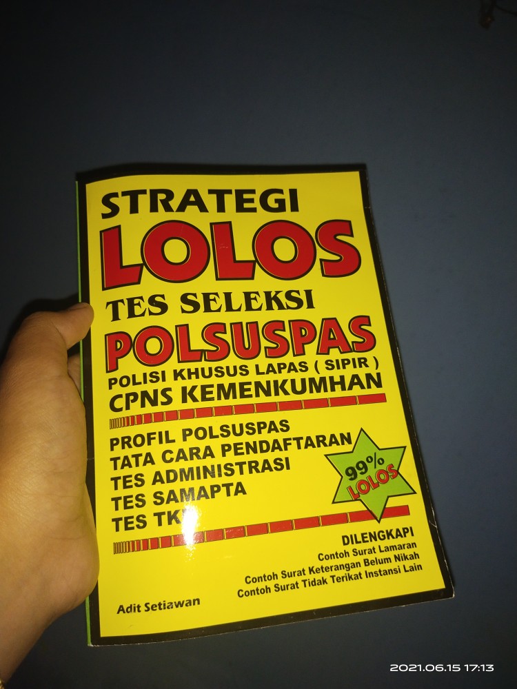 Buku Strategi Lolos Tes Seleksi Polsuspas Cpns Kemenkuham Shopee Indonesia