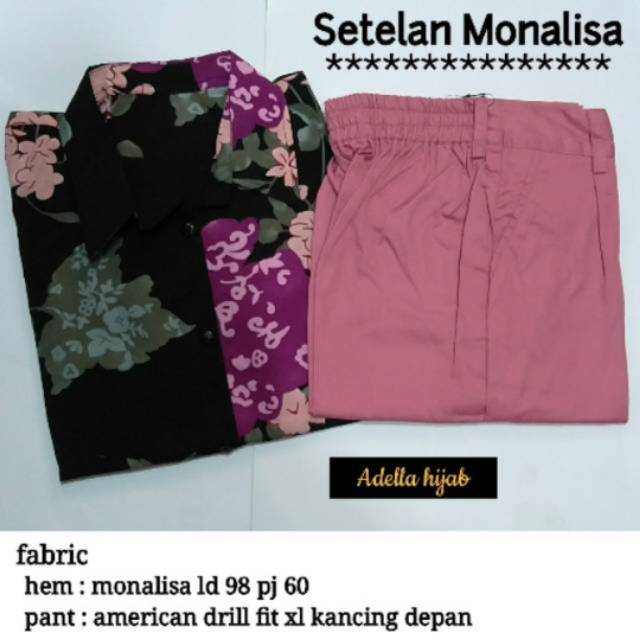 PROMO SET MONALISA + BAGGY PANTS (1kg muat 3 pasAng)