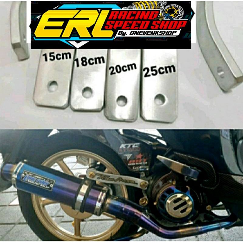 [COD] BREKET KNALPOT RACING BRACKET KNALPOT BAHAN DURAL TEBAL BRAKET PLAT KNALPOT RACING