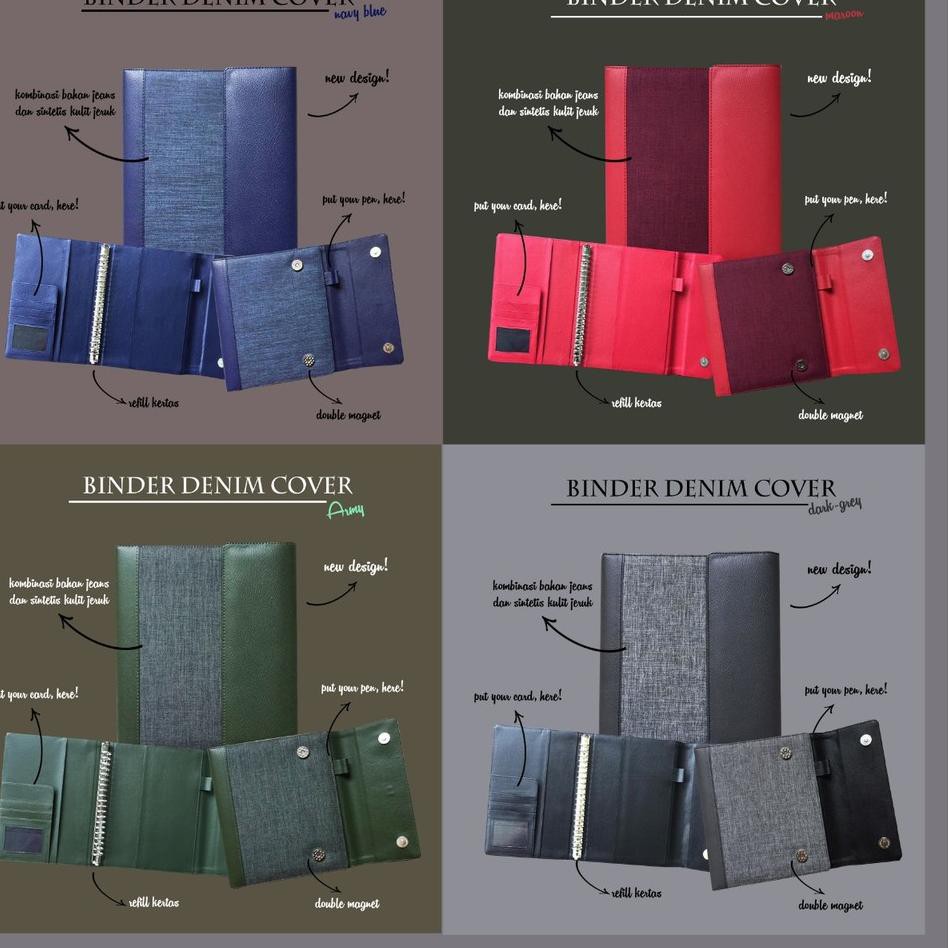 

Koleksi Terbaru.. Binder Kulit Sintetis Denim Jeans A5/B5