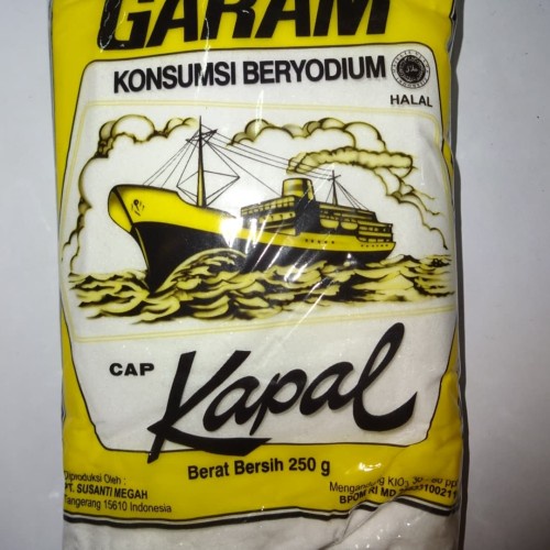 Cap Kapal Garam Beryodium 250gr