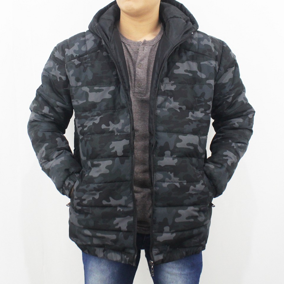 JAKET PUFFER CAMO ARMY TEBAL PRIA SIZE M L XL XXL  - JAKET WINTER - JAKET PARASUT TEBAL PRIA - JAKET GUNUNG TEBAL 01