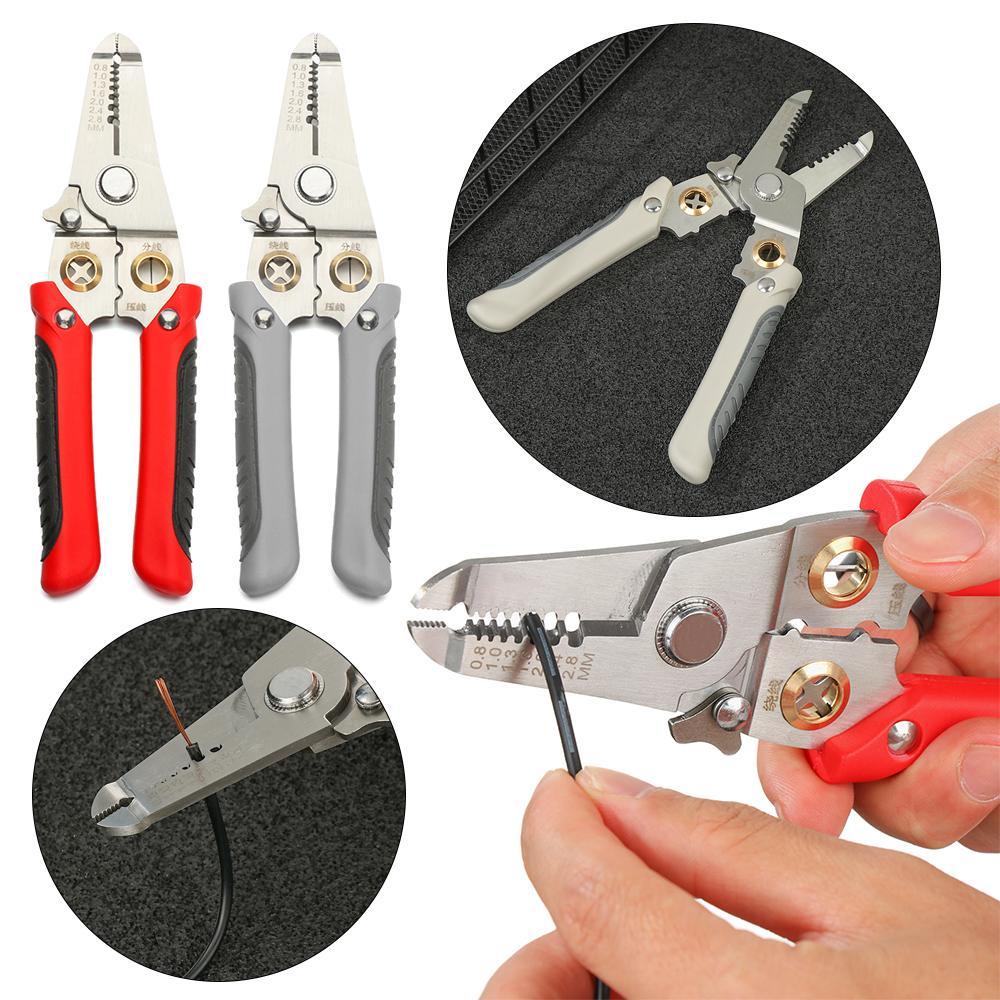 Populer Wire Stripper Alat Kerja Multifungsi Home Crimper Pincers