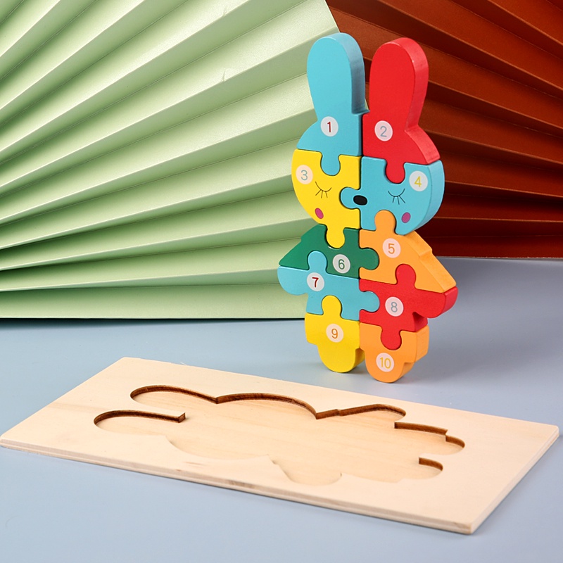 Mainan Edukasi Anak Puzzle Kayu 3D Wooden Puzzle / Jigsaw
