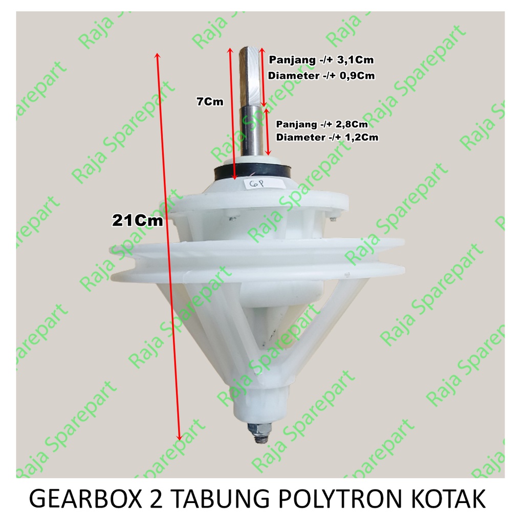 Gearbox Mesin Cuci 2 Tabung Polytron as kotak GB20