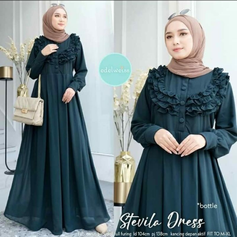 STEVILLA MAXI ORI HAMADA/ GAMIS TERBARU MODEL KEKINIAN