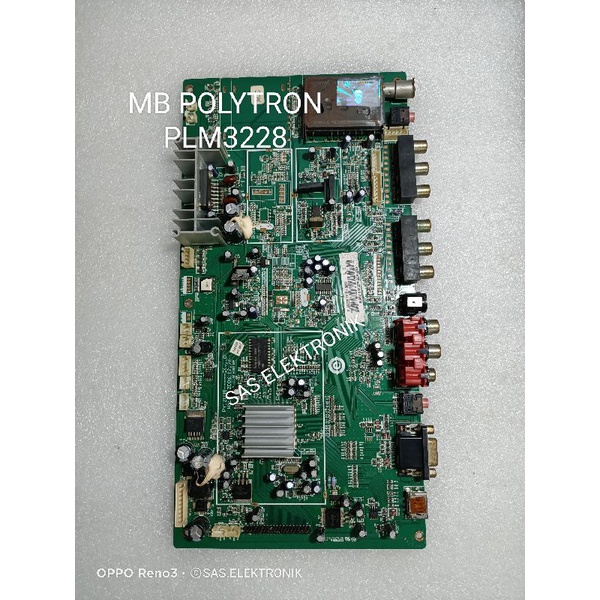 MB MOTHERBOARD MAINBOARD MESIN TV LED LCD POLYTRON 32 INCH PLM3228 PLM-3228