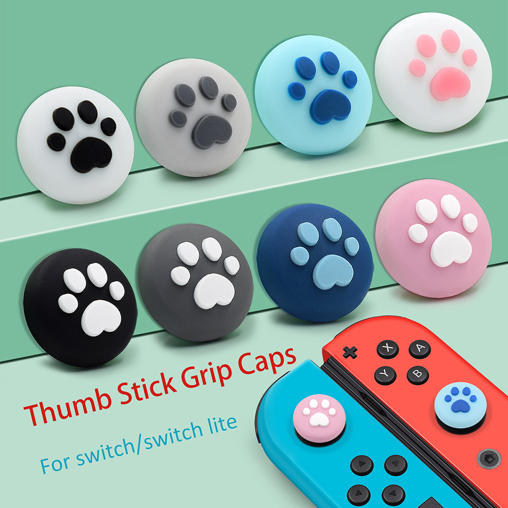 2pcs Thumb Grip Analog Controller Bentuk Cakar Kucing Untuk Nintendo Switch Lite