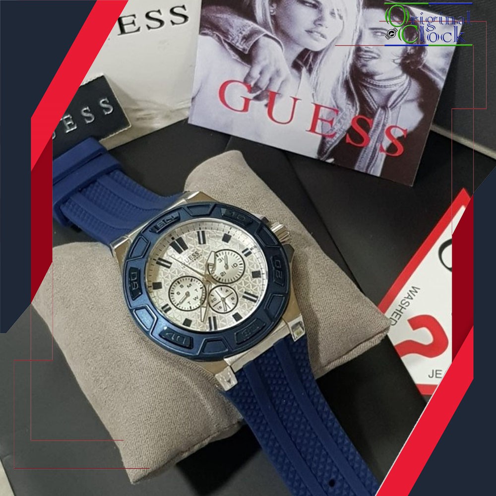 JAM TANGAN PRIA WANITA | RANTAI | KULIT | KARET | MURAH | PRIA [GU3SS W0674G4] STRAP RUBBER SIZE 45M