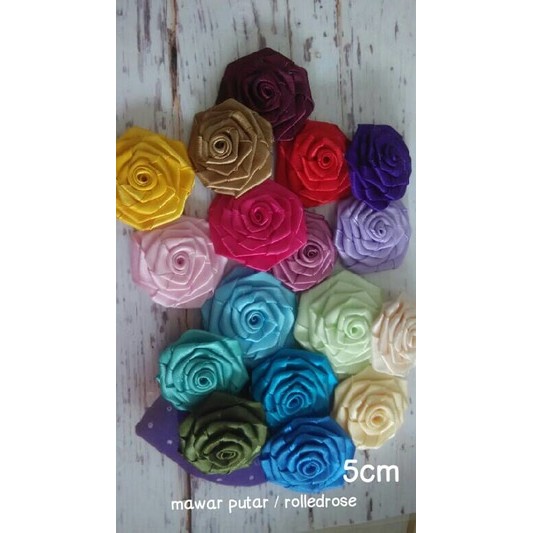 

Aplikasi Mawar Putar 5cm per lusin isi 12pcs murah bagus