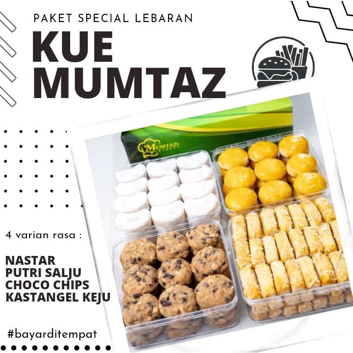 

[BISA COD] Kue Mumtaz Bakery - Kue Kering 4 Varian Rasa Paket Parcel Lebaran