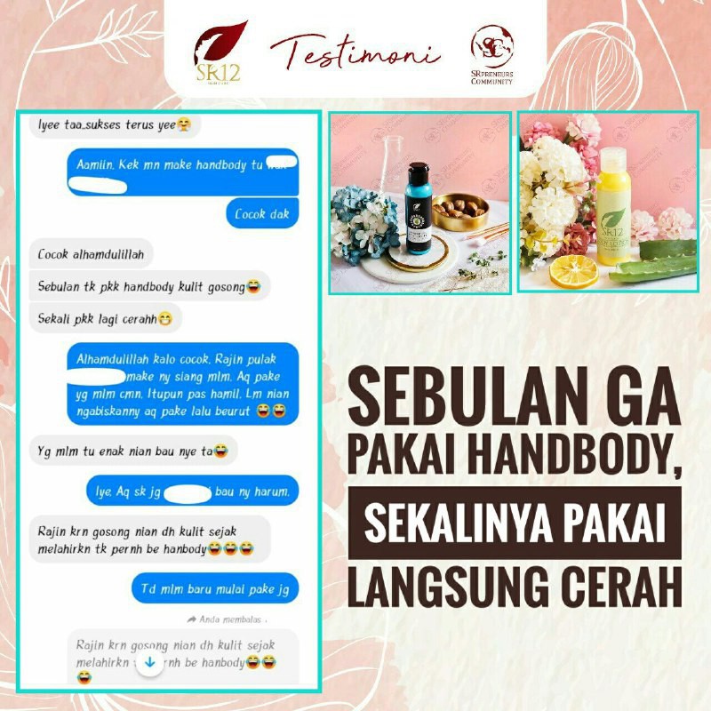 LIGHTENING BODY LOTION SR12 / Body Lotion / Pencerah Kulit / Perawatan Tubuh / Perawatan Kecantikan