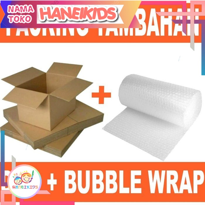 

TAMBAHAN KEAMANAN PACKING: KARDUS / BUBBLE WRAP
