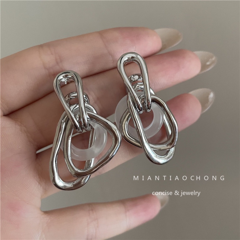 Anting Bahan Akrilik Gaya Harajuku