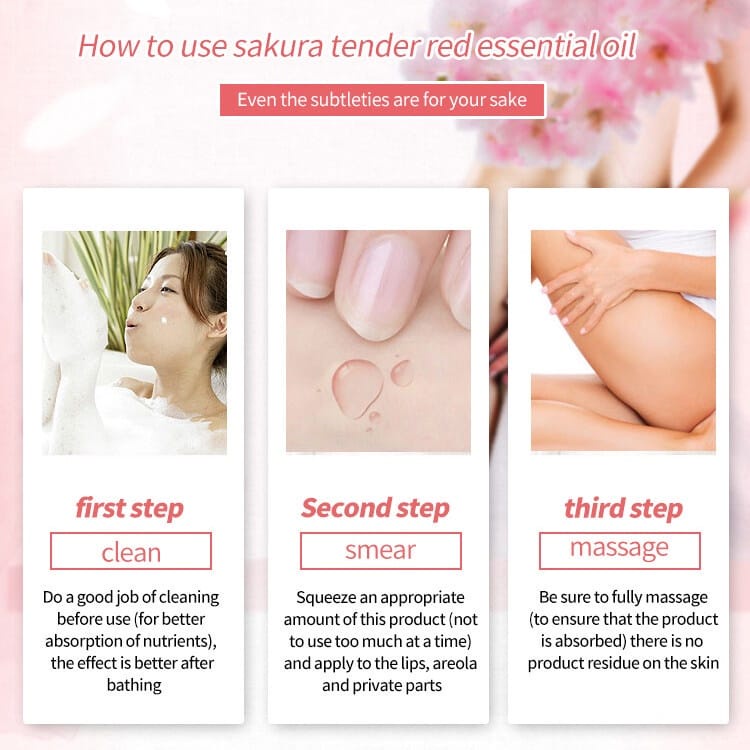 Pemutih ketiak dan selangkangan ampuh Minyak esensial merah muda Miss V Pencerah selangkangan Ketiak Hitam Pencerah Bibir 10ML Nipple Private Pemutih Essence Minyak