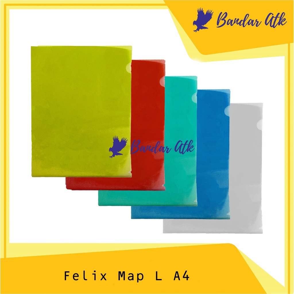 

Map L A4 Felix Map Bening L Folder A4 Atk Murah [LUSIN 1 WARNA]