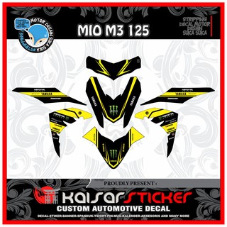 Decal Motor Sticker Motor Full Body Yamaha Mio M3 Movistar Pink