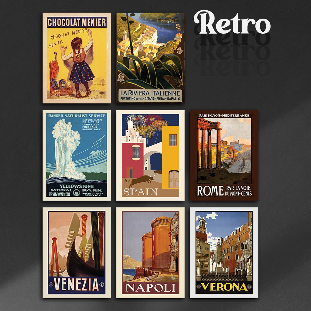 Pajangan Rumah Hiasan Dinding Retro vol dua Dekorasi Kamar Wall Decor Rumah Vintage Aesthetic Cafe