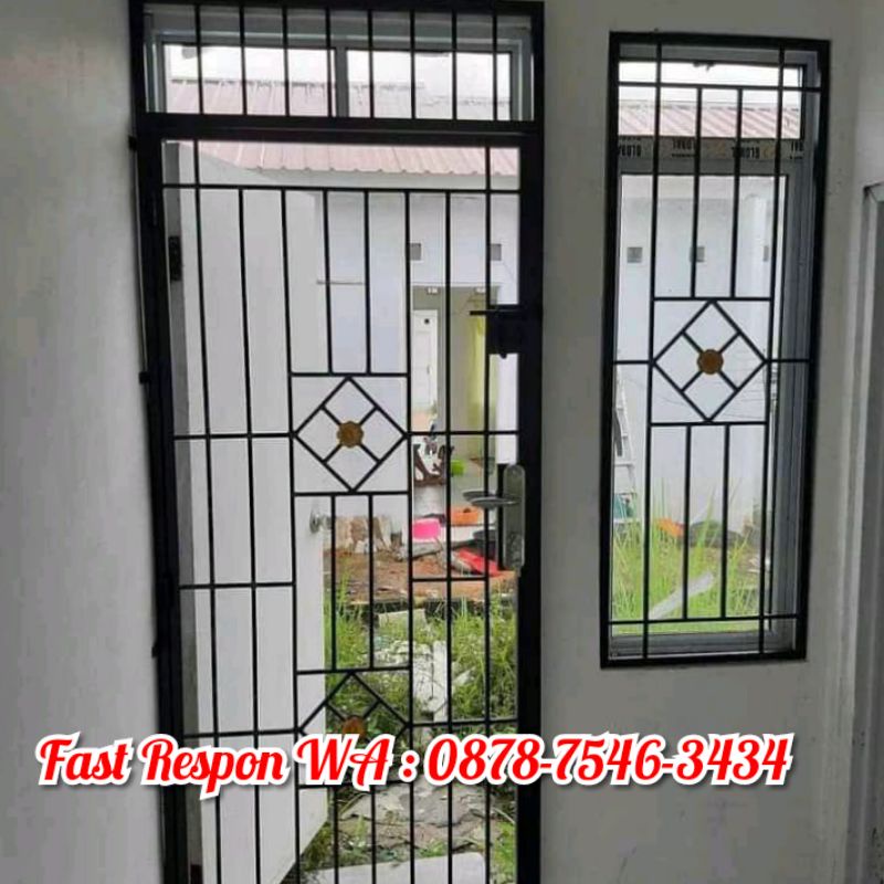 Pintu Tralis Besi / Pintu Kasa Nyamuk / Teralis Jendela / Pintu Hed / Pintu Besi Murah Berkualitas