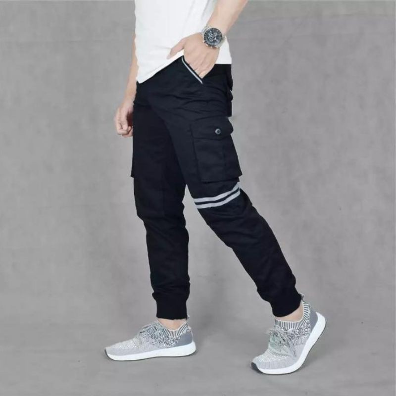  Celana  Jogger Pria Jogger Cargo Celana  Gunung  