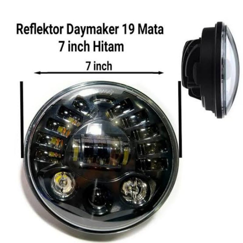 LAMPU DAYMAKER 19 LED 7 INCH MEGAPRO TIGER VIXION RX KING