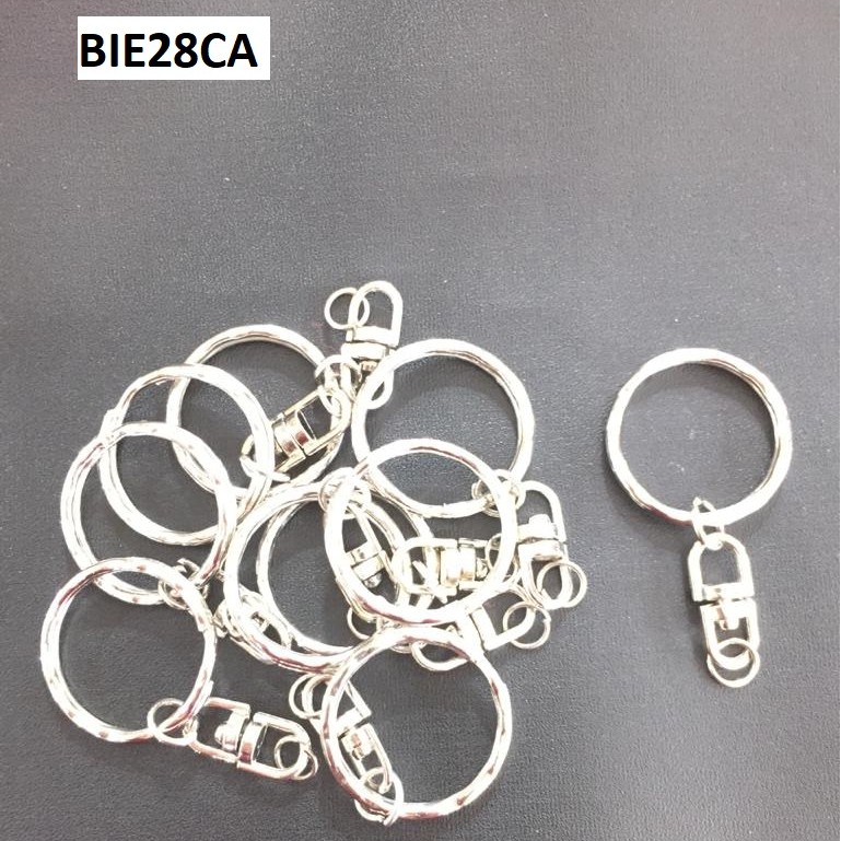 Ring Gantungan Kunci Gerigi Putar 20, 23, 28mm Harga/1-2pc