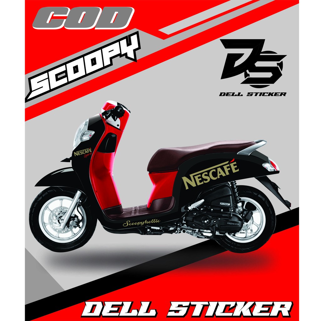 Cutting Sticker Striping Nescafe SCOOPY 2017-2020  sticker scoopy