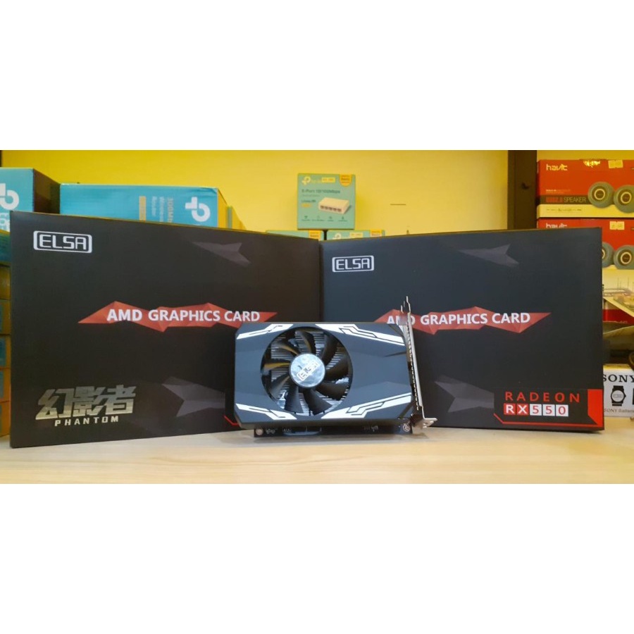 VGA CARD ELSA AMD RADEON RX550 4GB PHANTOM ORIGINAL