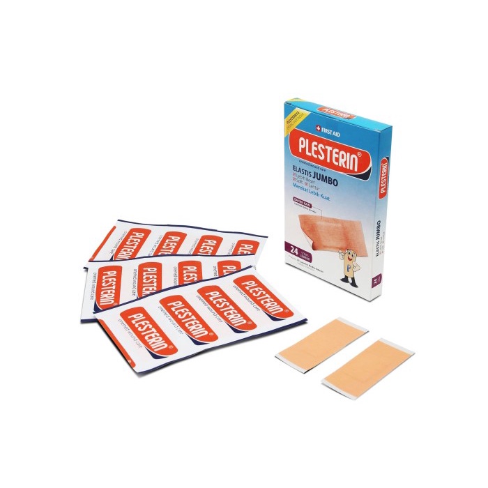 Plesterin First Aid Elastis Jumbo OneMed box isi 24 pcs OJ2