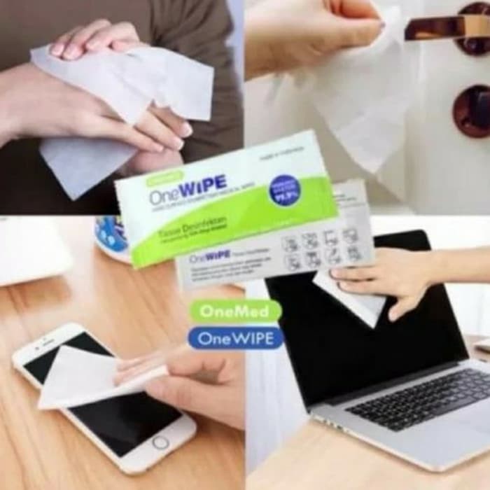 Onewipe Tissue Tisu Disinfektan Onemed One Wipe BOX 10PCS
